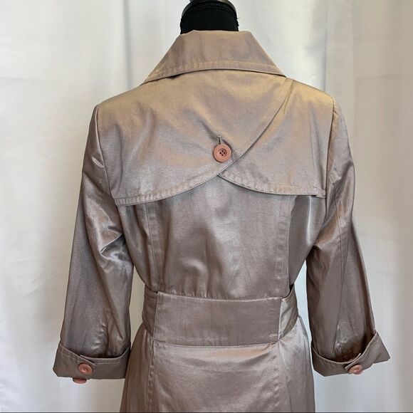 Bedo light tan brown trenchcoat size medium - Picture 9 of 16